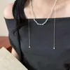 2026 Nuevo Collar de Borlas, Cadena de Clavícula Única y Elegante, Lujo Ligero con un Toque de Alta Gama, Collar Largo Ajustable al por Mayor