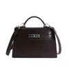 Bolsa Pequena de Couro de Crocodilo de Luxo para Mulheres 2026 Nova Moda Versátil Bolsa Transversal Exquisita Super Popular Pequena Bolsa de Mão Quadrada
