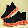 Transfronteiriço Novo tamanho grande 48 Meias Respiráveis Sapatos Femininos Resistentes ao Desgaste Tênis de Alta Elasticidade Masculino Tecelagem Fly Moda Slip-on Verão