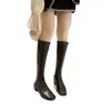 Botas Altas para Mujer Tacón Grueso Botas de Tacón Alto Estilo Nuevo Verano Retro Botas de Caballero Adelgazantes Celebridad de Internet Toque de Alta Gama Botas Largas