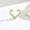Nuevos Brazaletes para Oreja de Diseño Único con Circonita Incrustada de Cobre, Accesorios de Joyería Sencillos, Aretes Versátiles, Venta al por Mayor desde el Fabricante