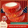 Fita Dupla-Face à Base de Tecido de Malha de Alta Viscosidade para Decorações de Casamento, Fita Dupla-Face Transparente Especial para Palavras Felizes, Palavras de Sorte, Couplets de Primavera e Pinturas de Ano Novo