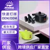 Bomba de ar elétrica recarregável por USB para acampamento ao ar livre, bomba de ar para colchão inflável com múltiplos bicos de ar, bomba de ar portátil de uso duplo para inflar e desinflar