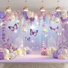 Tecido de Fundo para Decoração de Casamento Novo Estilo Chinês, Tecido de Fundo Novo para Encontro de Dia dos Namorados Transfronteiriço, Tecido de Parede de Flores para Banquete de Noivado
