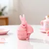 Molde de Silicona Huevo de Pascua Encaje Coloreado Conejo Peter Rabbit Retro Vela de Aromaterapia Yeso Fondant Adornos Molde