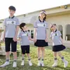 Ropa Infantil de Primavera y Otoño, Ropa de Verano, Uniformes de Guardería, Conjuntos de Algodón de Manga Corta, Uniformes de Escuela Primaria, Conjunto de Cuatro Piezas de Ropa de Primavera y Otoño