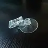 Clip de Plástico con Ventosa con Clip de Presión Clip de Deformación de Doble Extremo Vidrio Transparente con Ventosa