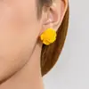 Amazon Transfronterizo Frescos Coloridos Pendientes de Flor de Girasol Dulce Atmósfera Pendientes Colgantes de Flor de Tulipán Joyería