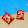 Llavero Colgante Divertido de Resina Simulación de Frutas y Verduras Fresa Jade Col Repollo Tienda de Catering Gourmet Colgante Pequeño Regalo