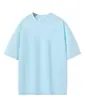 Camiseta de Algodón Puro de Peso Pesado 280g con Cuello Redondo para Hombre, Marca de Moda Algodón Puro Casual Holgada Versátil de Manga Corta Camiseta Básica para Hombres y Mujeres