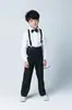 Novo conjunto de roupas de coral infantil roupas de apresentação infantil manga curta suspensórios infantis fabricantes de roupas de performance atacado