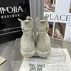Versión de Piel de Vaca~Piel Mate Otoño/Invierno Nuevas Puntera Redonda Suela Gruesa Botines de Tobillo Moda Femenina Versátiles Dos Vías Plegables Botas Martin