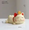 Acessórios para Carro Enfeites de Painel Figurinhas de Desenho Animado Gato da Sorte Estrela da Fortuna Gato da Sorte Montado no Carro Decoração de Interior de Carro