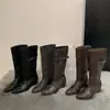 Botas de moda de diseño único, a media pantorrilla, de punta, que realzan la altura para mujeres petite, botines, botas altas, botas de mujer, no hasta la rodilla