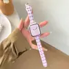 Correa de silicona con estampado de cuadros y cintura estrecha, adecuada para las series Apple Watch 9, 10, S11 y la pulsera iWatch Ultra