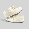 Zapatillas de malla transpirable para mujer 2026 verano nuevas versátiles con cordones casuales de moda planas blancas