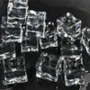 Decoración de Hielo de Cristal Sintético Asimétrico Acrílico Accesorios para Bar Piedras Transparentes Multifacéticas