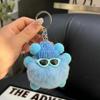 Suministro transfronterizo de piel de conejo Rex auténtica, pequeña bola de carbón, elfo, lindo muñeco de peluche, bola de carbón, colgante, llavero, bolso, colgante pequeño