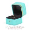 Caja de joyería Kaituo con borde dorado, caja para anillos, colgantes, pulseras de piel PU con esquinas redondeadas, caja de embalaje para joyería, al por mayor, en stock