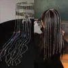Horquilla de Pelo con Borla de Diamante Brillante Multicapa Estilo Coreano Diadema para el Cabello Adorno para la Cabeza Diadema para el Cabello con Borla de Diamante Brillante Multicapa Estilo Mori para Mujer Lujo Ligero Sentido de Alta Gama