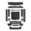 Adequado para o Kit Traveler Shanhai T2 City Hunter: Grade Frontal, Capô, Luz de Teto, Escada, Rack de Teto, Saias Laterais, Aerofólio Traseiro