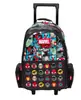 Mochila Escolar con Carrito Australiana de Gran Capacidad, Diseño de Dibujos Animados, Mochila con Ruedas para Estudiantes de Primaria y Secundaria