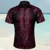 Comércio Exterior Novo 2025 Primavera e Verão Camisas de Praia Masculinas Hawaiianas de Manga Curta Florais Fornecimento de E-commerce Transfronteiriço para Homens