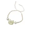 Pulsera Popular para Estudiantes, Linda Pulsera Trenzada de Gatito Crema de Chocolate, Joyería de Mano de Moda Versátil de Nicho