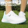 Sapatos de Golfe PGM Verão Femininos Impermeáveis Botão Sapatos Esportivos Femininos Antiderrapantes Amortecimento Leves Sem Travas