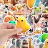Pegatinas de Graffiti de Animales 3D Transfronterizas 50 Piezas Pegatinas Decorativas Impermeables para Computadora y Maleta Pegatinas de Animales de Dibujos Animados Venta al por Mayor