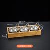 Mesa para Restaurante de Hot Pot de Nueve Compartimentos Vajilla Bandeja de Madera para Desayuno Verduras Cocina Japonesa Plato de Guarnición Plato para Barbacoa