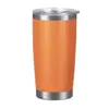 Taza de Coche Transfronteriza de 20 oz Acero Inoxidable 304 Gran Capacidad Taza con Doble Popote Portátil Taza de Hielo Taza de Agua Deportiva