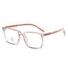 Óculos de Novo Estilo Armação Quadrada Fashion Armação TR90 Lentes Planas Óculos Anti-azul Lentes Planas 2380