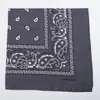 Lenço de Cabeça Exquisito Estilo Street Punk Europeu e Americano Hip-Hop Trendy Masculino e Feminino Street Dance Esportivo 30g Flor de Caju Lenço Quadrado Grande