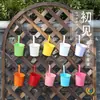 Macetas Colgantes de Metal Transfronterizas con Ganchos para Balcón de Casa, Cubos Pequeños para Flores, Macetas Colgantes de Jardín