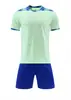 Nuevos Uniformes de Fútbol de Manga Corta, Secado Rápido, Transpirables, Absorbentes de Sudor Camisetas de Fútbol, Juegos de Uniformes de Fútbol Lisos para Sublimación al por Mayor