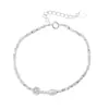 Pulsera hecha a mano de plata pura S925, perla de agua dulce natural, flor de resina, cuentas de plata, pulsera dulce estilo bosque para mujer