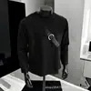 Camisetas para hombre al por mayor transfronterizas estilo retro americano básicas color liso talla grande diseño tridimensional cuello redondo manga larga camisetas tops