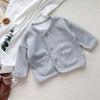 Chaqueta de Otoño Nueva para Niño Top Versátil Ropa para Niños Cárdigan de Manga Larga Suave para Bebé Niña