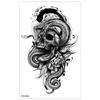 Fábrica direta novos adesivos de tatuagem de meio braço Europa e Estados Unidos cross-border grimace palhaço rainha Nine-Tailed Fox adesivos de tatuagem impermeáveis