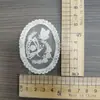 Albaricoque Hilo de Algodón Encaje de Malla Adhesivos de Tela Accesorios Hechos a Mano DIY Ropa Decoración del Hogar Parches Beige