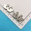 Galvanizado Oso Artificial Pajarita Copo de Nieve Corona Flor Plástico Accesorios Diadema DIY Agarrador Funda de Teléfono Celular Hebilla de Zapato Pegatina
