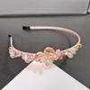 Nova requintada faixa de cabelo de cristal fada strass de pedra com fio de mão headband doce all-match hairpin acessórios de cabelo cocar pressão cabelo
