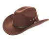 Amazon Sombrero al por mayor de comercio transfronterizo Estilo étnico popular Sombrero de vaquero occidental para hombres y mujeres Protección solar Sombrero de ala ancha