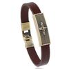 Pulsera de Cuero Retro Estilo Punk Transfronterizo Pulsera para Hombre y Mujer Personalizada Calle Hip-hop Moda Joyería de Mano Cuerda de Mano Pulsera
