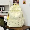 Mochila Estudiantil Iridiscente Estrella Niebla para Niñas Mochila Fresca Simple con Estampado de Estrellas Alta Apariencia Ligera Mochila Casual