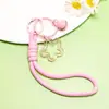Llavero Acrílico de Estrella de Cinco Puntas con Cordón Color Caramelo Encanto para Estuche de Auriculares Decoración Fresca para Empaque de Bolsas de Pareja