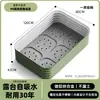 Maceta de aluminio aleación maceta de flores caja de plantación de metal patio exterior balcón un metro huerto maceta rectangular hierba de junco