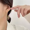 Pendientes de plata de ley maciza s999 con pequeño diseño de corazón para mujer, joyería para orejas de plata, ganchos para orejas, pendientes, tachuelas para el cartílago de la oreja, cuidado de perforaciones en la oreja, barras para orejas, colgantes para orejas