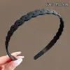 Diadema deportiva negra ondulada para hombre, diadema especial para que los hombres se laven la cara, invisible, no apretada, accesorio para el cabello de corona alta